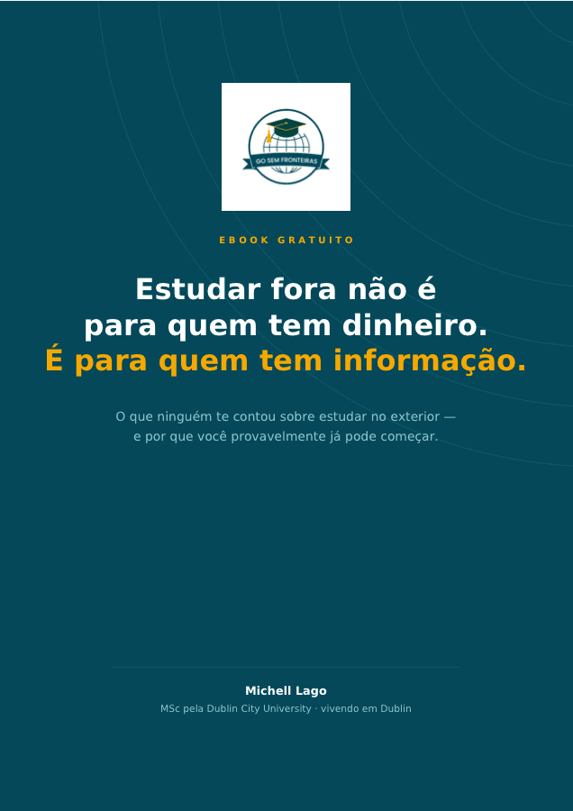Capa do ebook Estudar fora não é para quem tem dinheiro